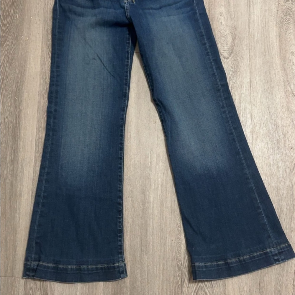 7 For All Mankind Dark Blue Flare Jeans
